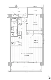 プレサンスグラン首里金城町【2階】の間取り