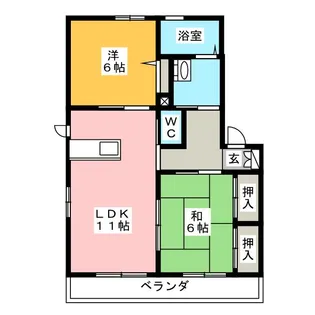 ドミール参番館【1階】の間取り