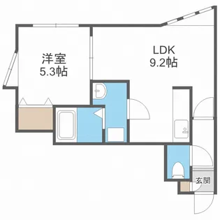 デュオ平岸【2階】の間取り