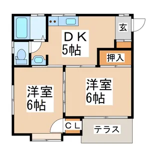 島田ハウス【1階】の間取り