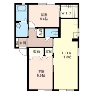 SHM カトルセゾンA【1階】の間取り