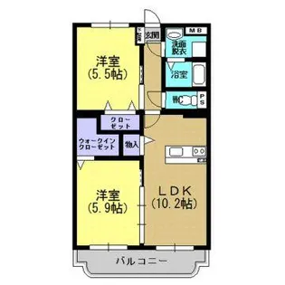 フォレスト7【2階】の間取り