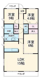 セレクトトロワ【3階】の間取り