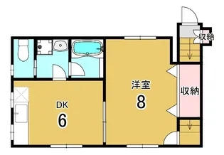 歓峯ハイツ bekkan【2階】の間取り