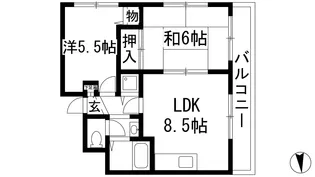 メゾンちぐさ【3階】の間取り