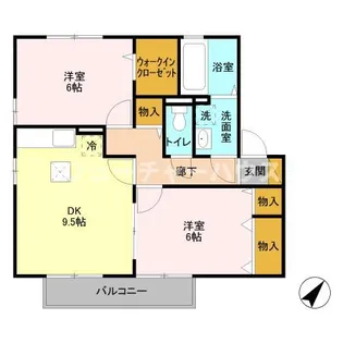 リビングタウン東海 E棟【1階】の間取り