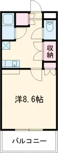 アイビス小絹A【1階】の間取り