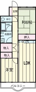 シラカワパレス【1階】の間取り