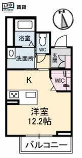 グランマスト栄町 A棟【2階】の間取り