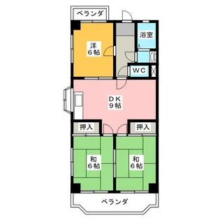 サニーハウス【3階】の間取り