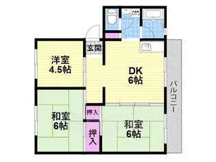 KNハイツ【1階】の間取り