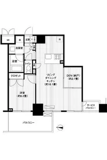 グランハイツ錦糸町【8階】の間取り