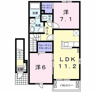 ブライト ヴィラ 1【2階】の間取り