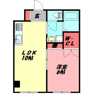浜町ハイツ【3階】の間取り