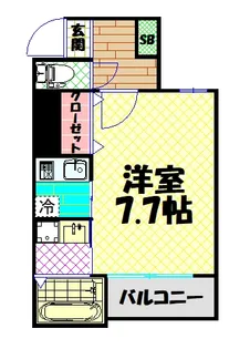 ルミエール難波【3階】の間取り