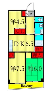 リアライズ葛西駅前I【9階】の間取り