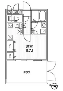 quador中野【1階】の間取り