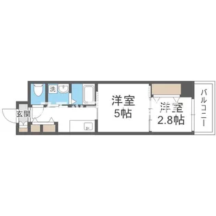 テラ西田辺【4階】の間取り