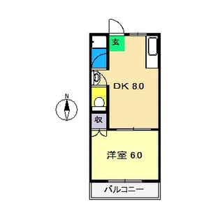 福井コーポ【3階】の間取り