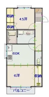 ジョワメルシー【4階】の間取り