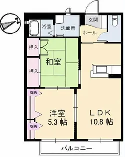 サニーハイツ岩原【1階】の間取り