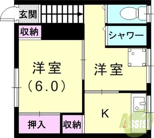 サンヒル南棟【2階】の間取り