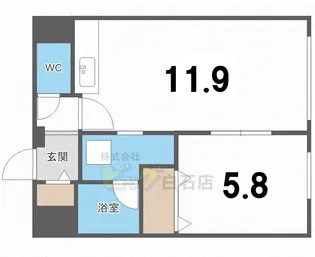 エリクシール白石【2階】の間取り
