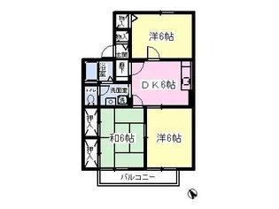 エクレールA【2階】の間取り