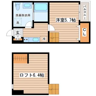 Loft House(ロフトハウス)【2階】の間取り