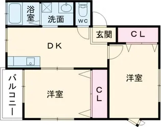 サントリナ東三条【1階】の間取り