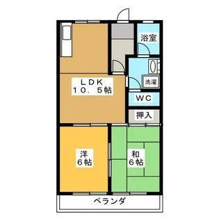 メゾンエイト【2階】の間取り