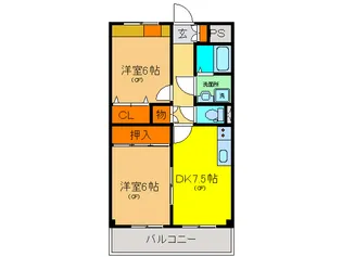アルカディア箕輪の間取り