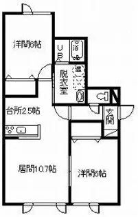 LaLuCe・due【2階】の間取り