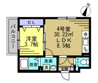 Aj南流山【3階】の間取り