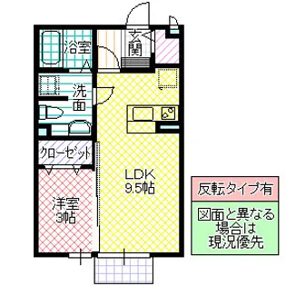 アメージング A【2階】の間取り