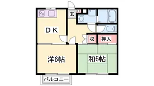 ハイツサニーヒル【1階】の間取り