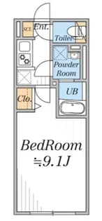 LEGALAND目黒本町ANNEX【3階】の間取り