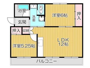 ヴィラナリー中間II 5号棟【3階】の間取り