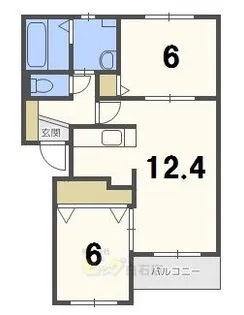 アクアレジデンス2(旧サンライズ7)【4階】の間取り