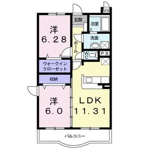 ルート 22【3階】の間取り