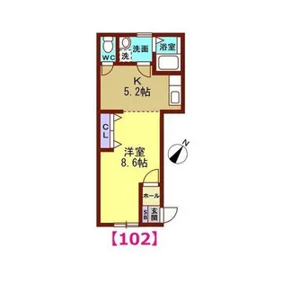 ROKUYO Heights(ロクヨウハイツ)【1階】の間取り