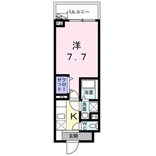 ウエスト シックス【2階】の間取り