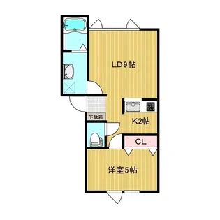 ウエストコート【2階】の間取り