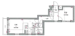 ビバリーホームズ東麻布【1階】の間取り