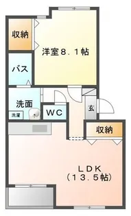ハッピーガーデン【1階】の間取り