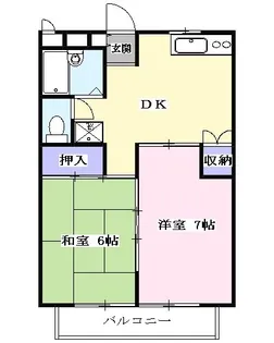 東町サンハイツII【2階】の間取り