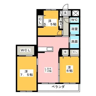 フェニックス【5階】の間取り