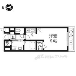 リフティ西塩小路【1階】の間取り