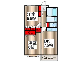 アリエッタ狭山ヶ丘【3階】の間取り