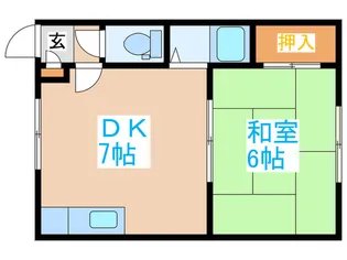 コーポラス幸【2階】の間取り
